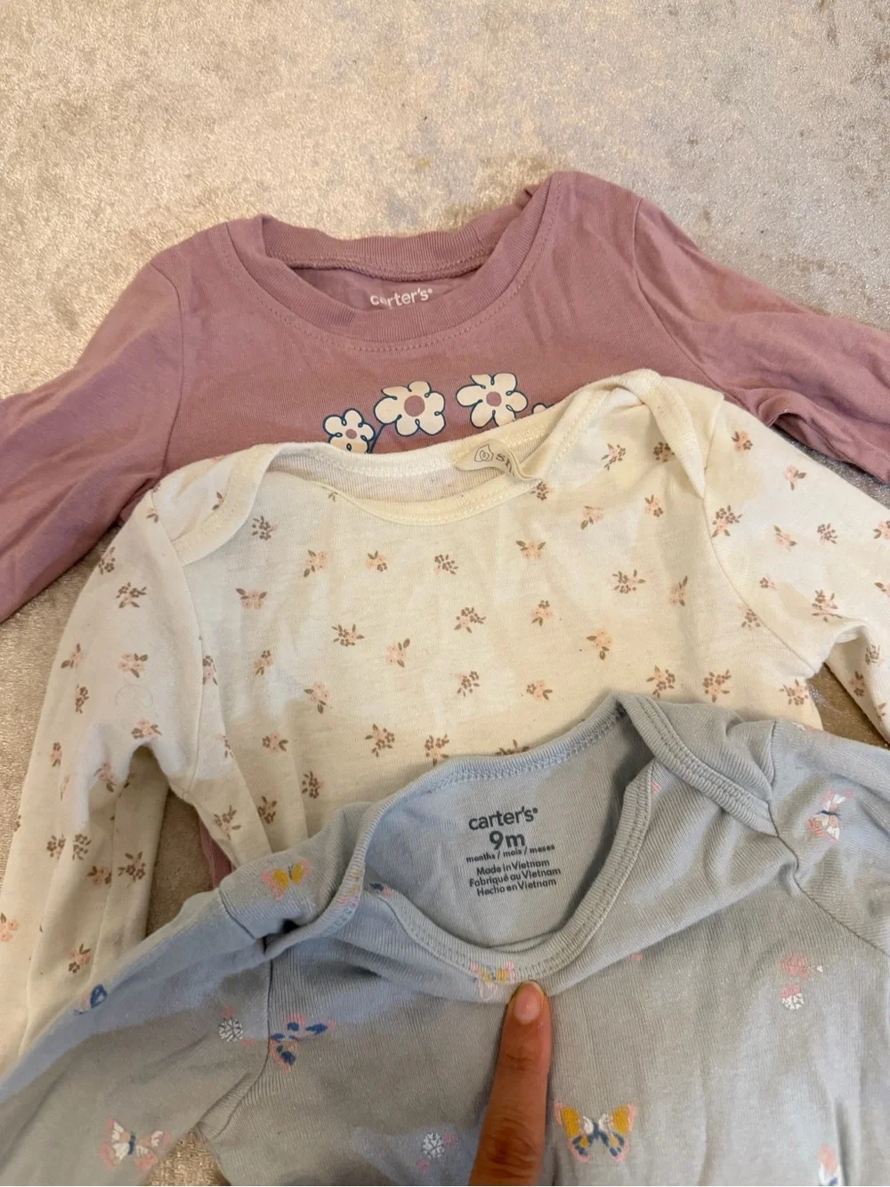 Assorted Baby Girls Pajama Set - Blue, Pink, Cream